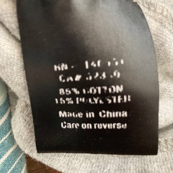 The Roark Revival Mens XL Long Sleeve Henley Gray White Stripe - Picture 6 of 8